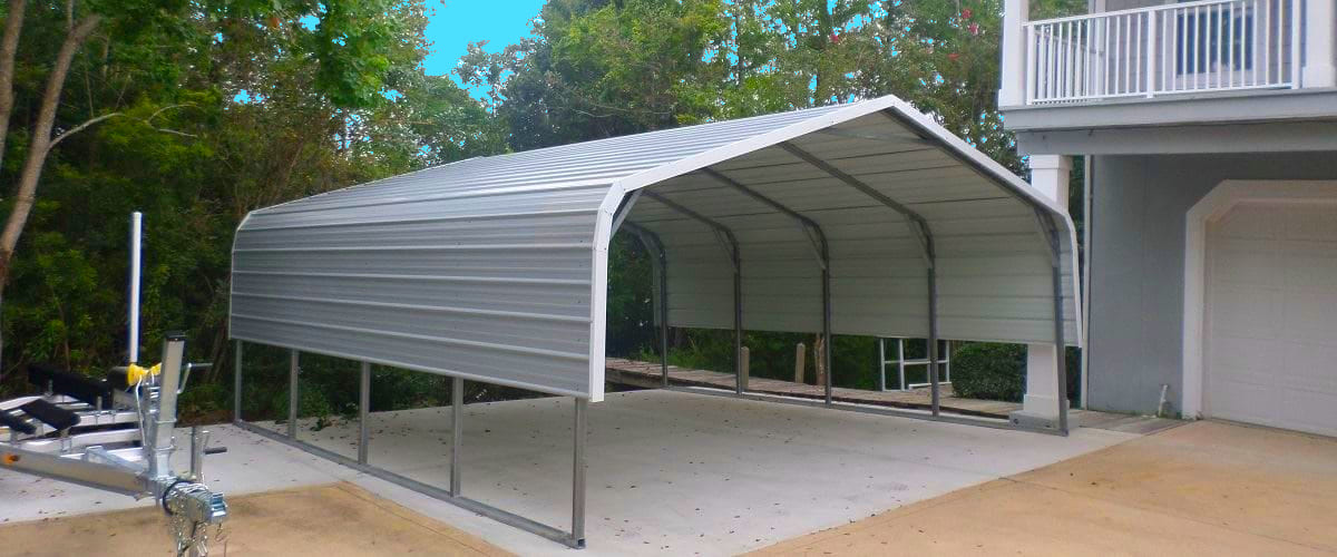 The Regular Carport with Two Sheeted Sides