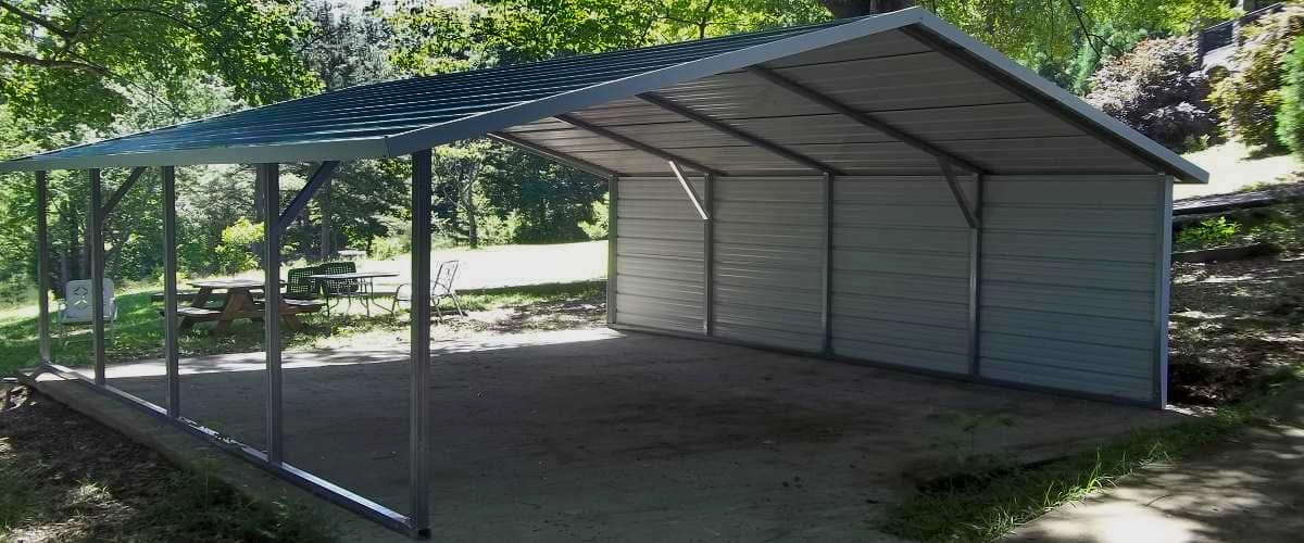 The A-Frame Carport with Full Side